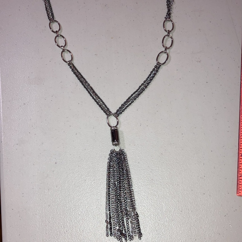 Necklace, Unbranded With Tassel, Multiple Chains